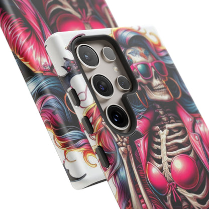 Neon Bones – Retro Skeleton & Vibrant Punk Aesthetic Mobile Cover