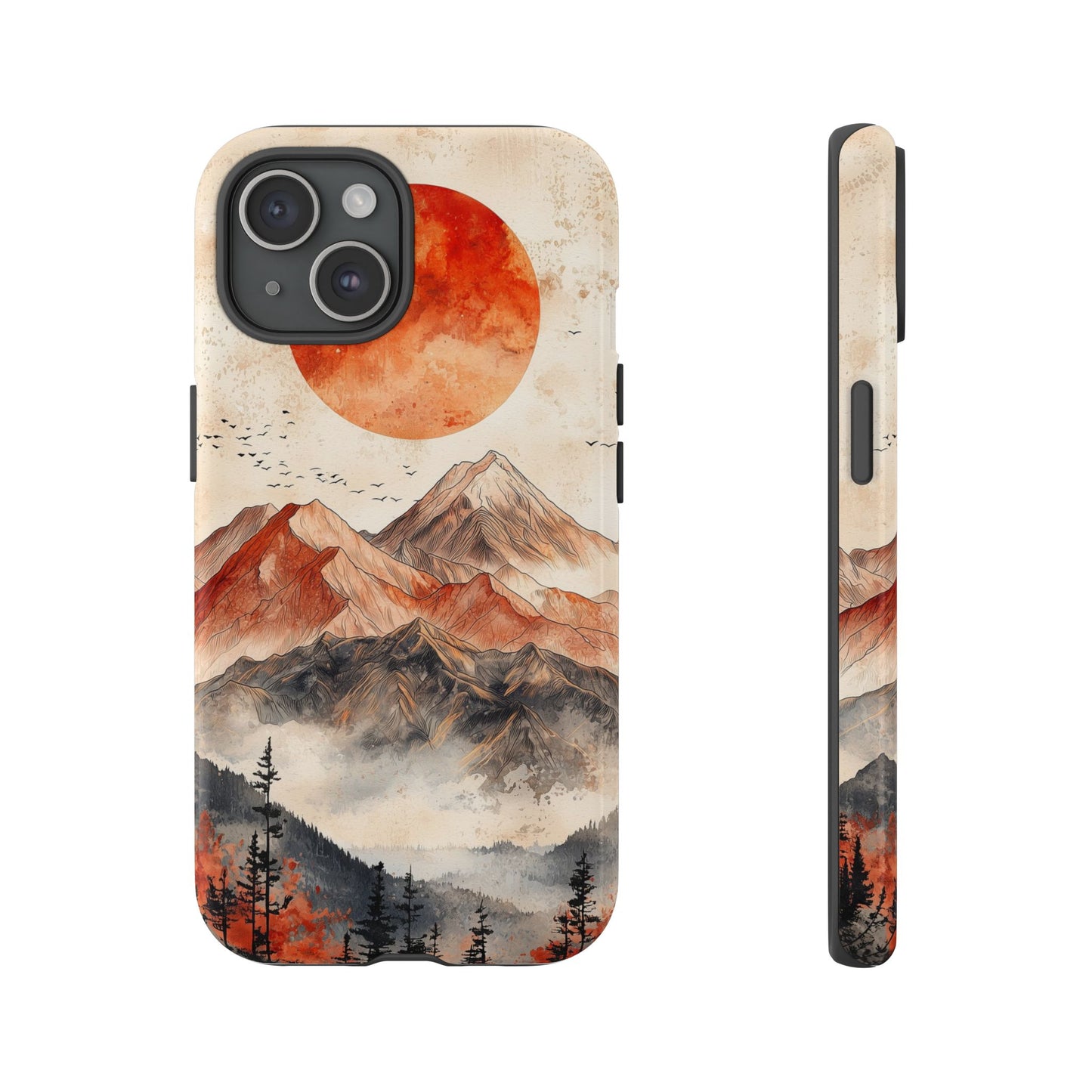 Boho Mountain Sunrise Phone Case for iPhone, Pixel & Samsung