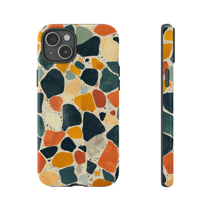 Terracotta & Teal Terrazzo Phone Case for iPhone, google Pixel & Samsung