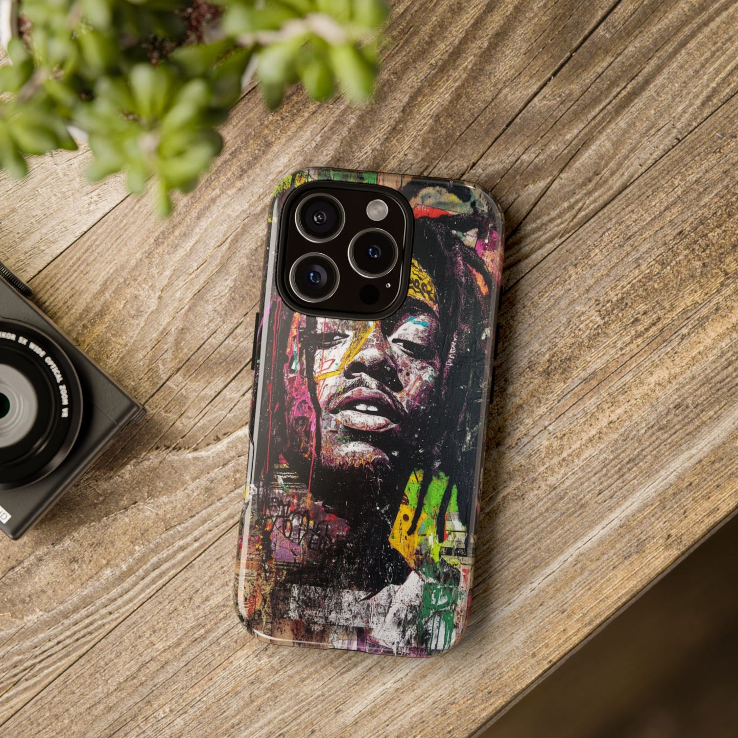 Basquiat Art iPhone Case – Bold, Graffiti-Inspired Street Art Cover - iPhone, Samsung & Google Pixel Cover - Artistic Painting Case, Art Lover Gift