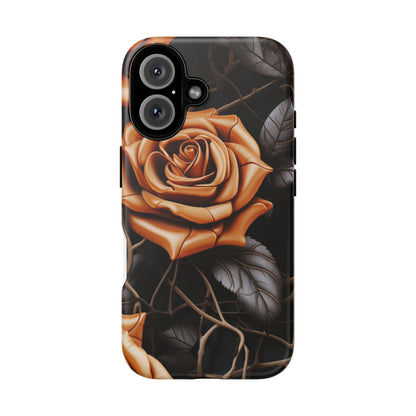 Midnight Gold Rose Mobile Case