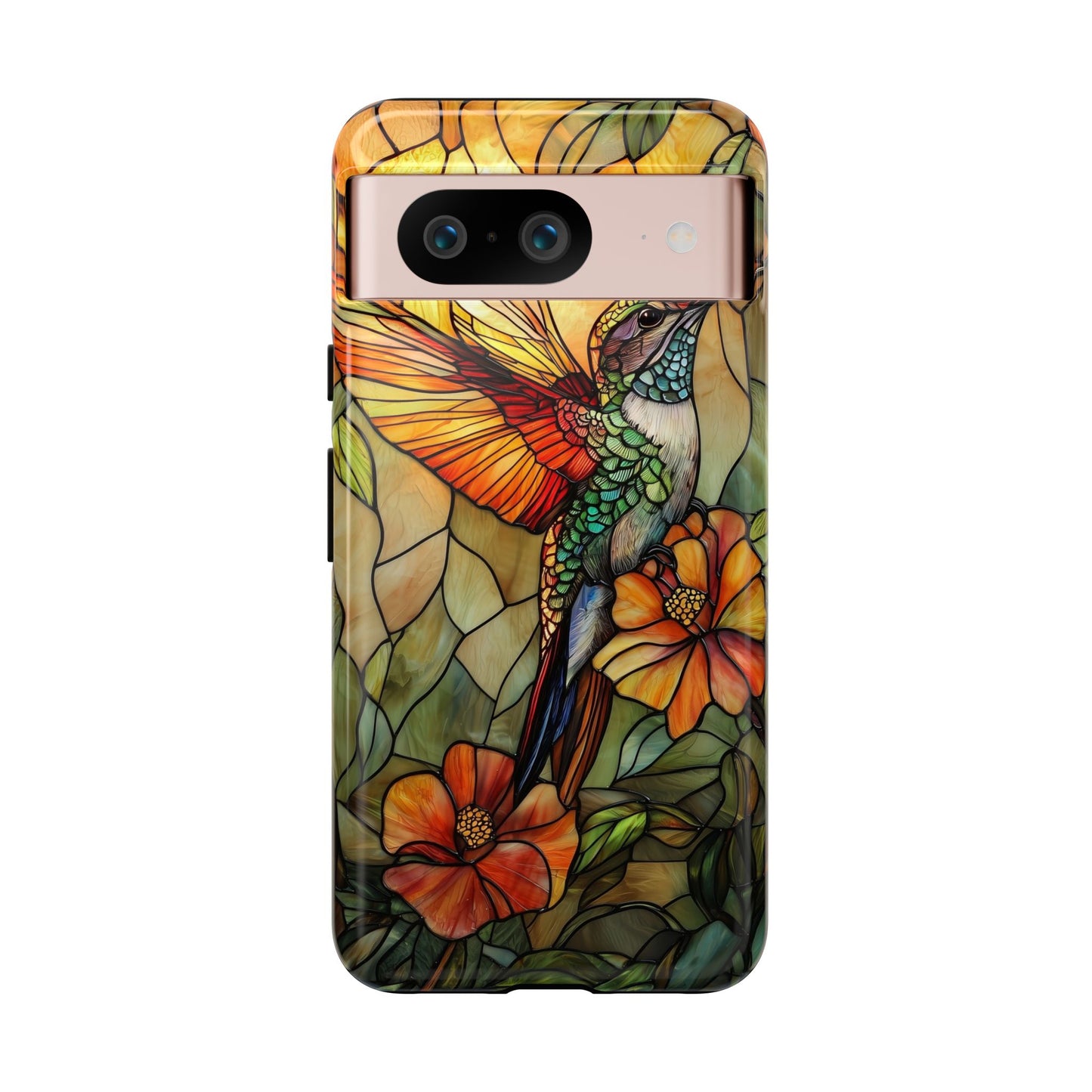Whispers in Flight – Mosaic Hummingbird Phone Case for iPhone, Samsung & Pixel
