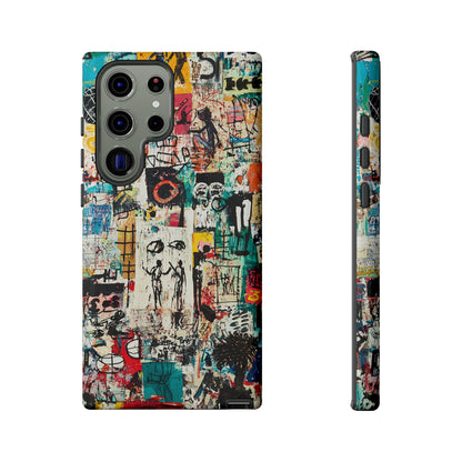 Basquiat Phone Cover – Artistic Modern Graffiti Style - iPhone, Samsung & Google Pixel Cover - Artistic Painting Case,  Art Lover Gift