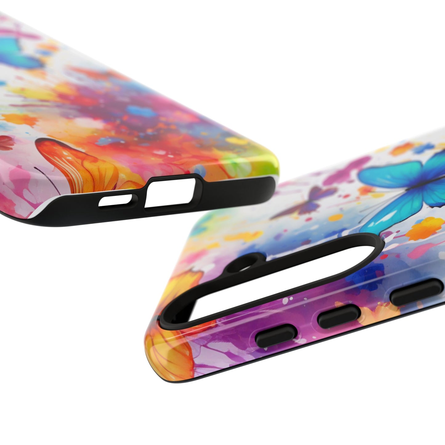 Vibrant Watercolor Butterfly Mobile Case