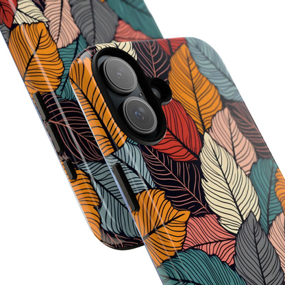 Colorful Abstract Leaves Pattern Design