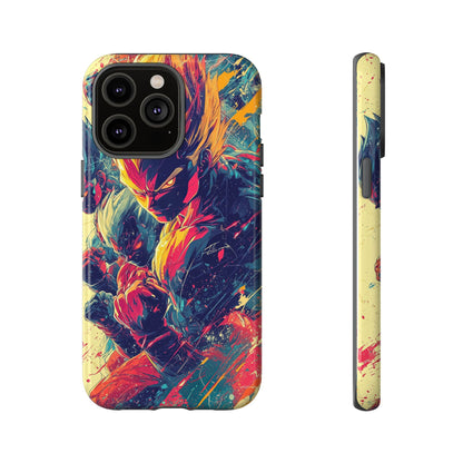 Saiyan Fury | Anime Warrior Power Surge | Comic Style Dragon Battle Phone Case for iPhone, Samsung & Pixel