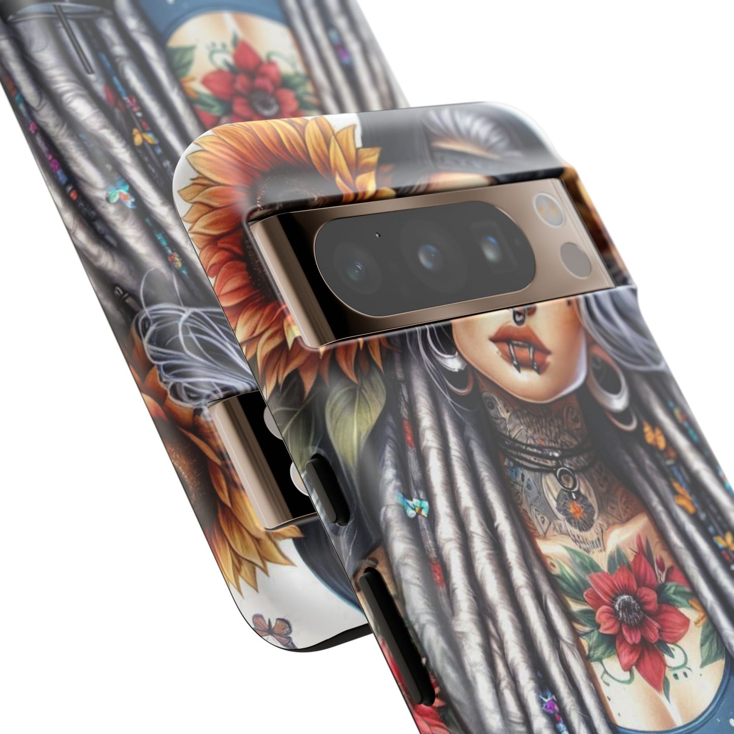Sunflower Queen – Boho Rebel Tattoo Mobile Cover