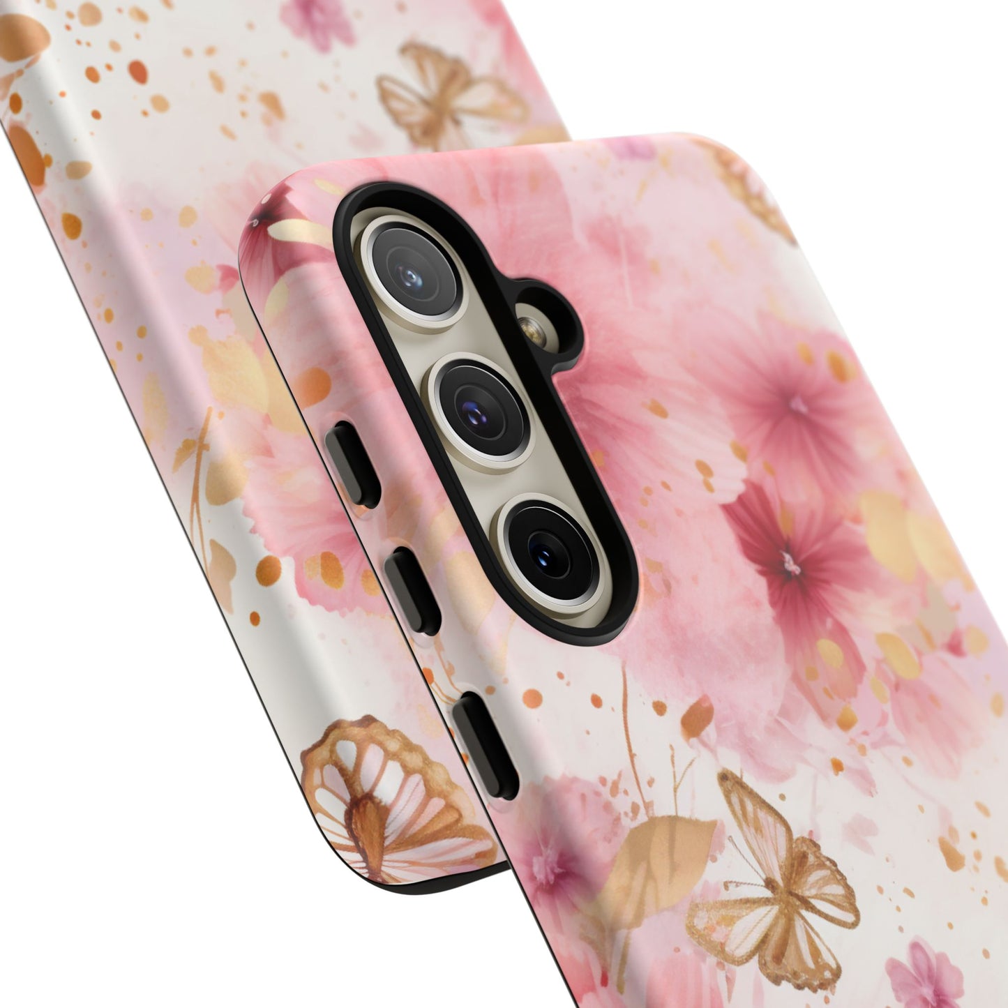 Blush Elegance Floral Mobile Case