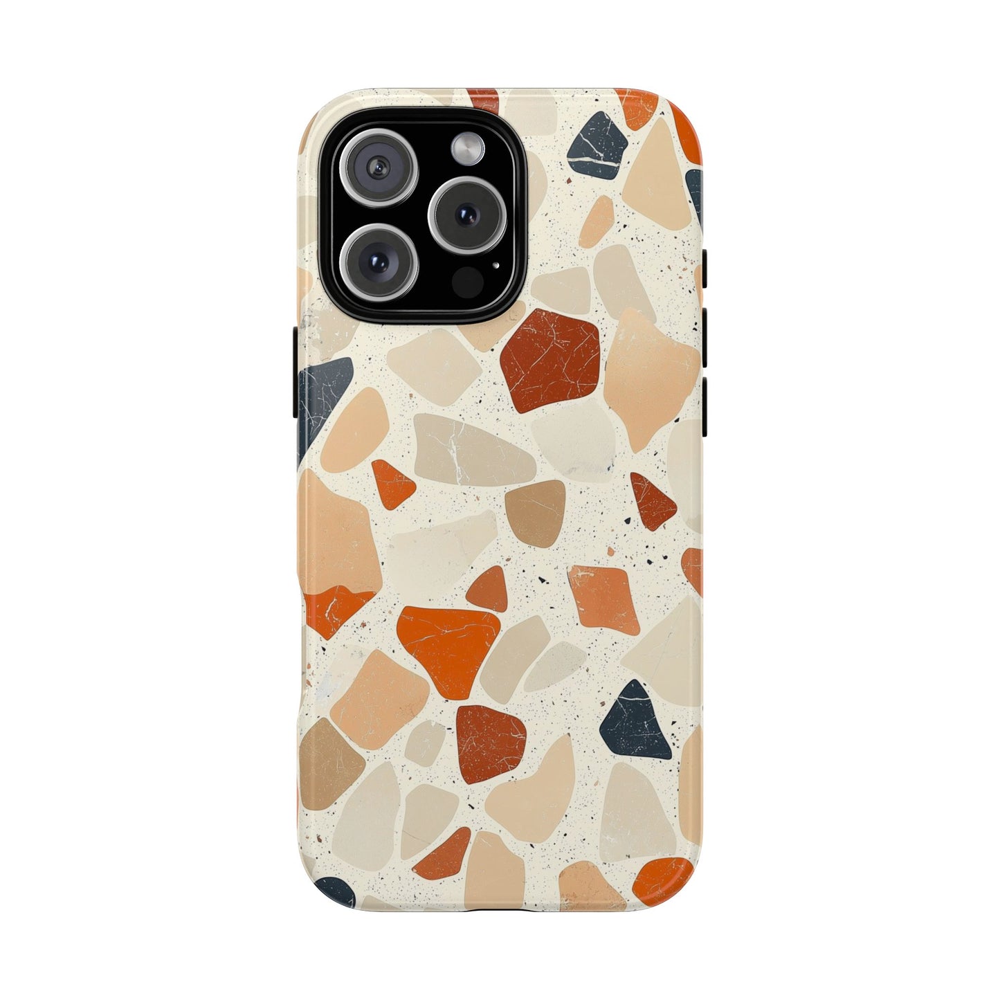 Rustic Terrazzo Stone Phone Case for iPhone, Pixel & Samsung