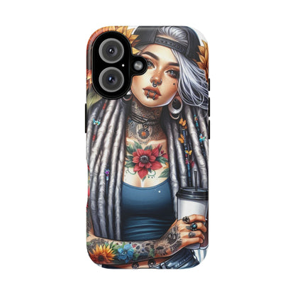 Sunflower Queen – Boho Rebel Tattoo Mobile Cover