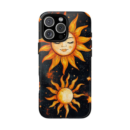Celestial Sun & Moon Boho Phone Case for iPhone, Pixel & Samsung