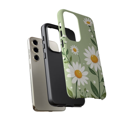 Green Floral Case, Daisy Pattern Design, Iphone Case Design, Perfect Gift For Her