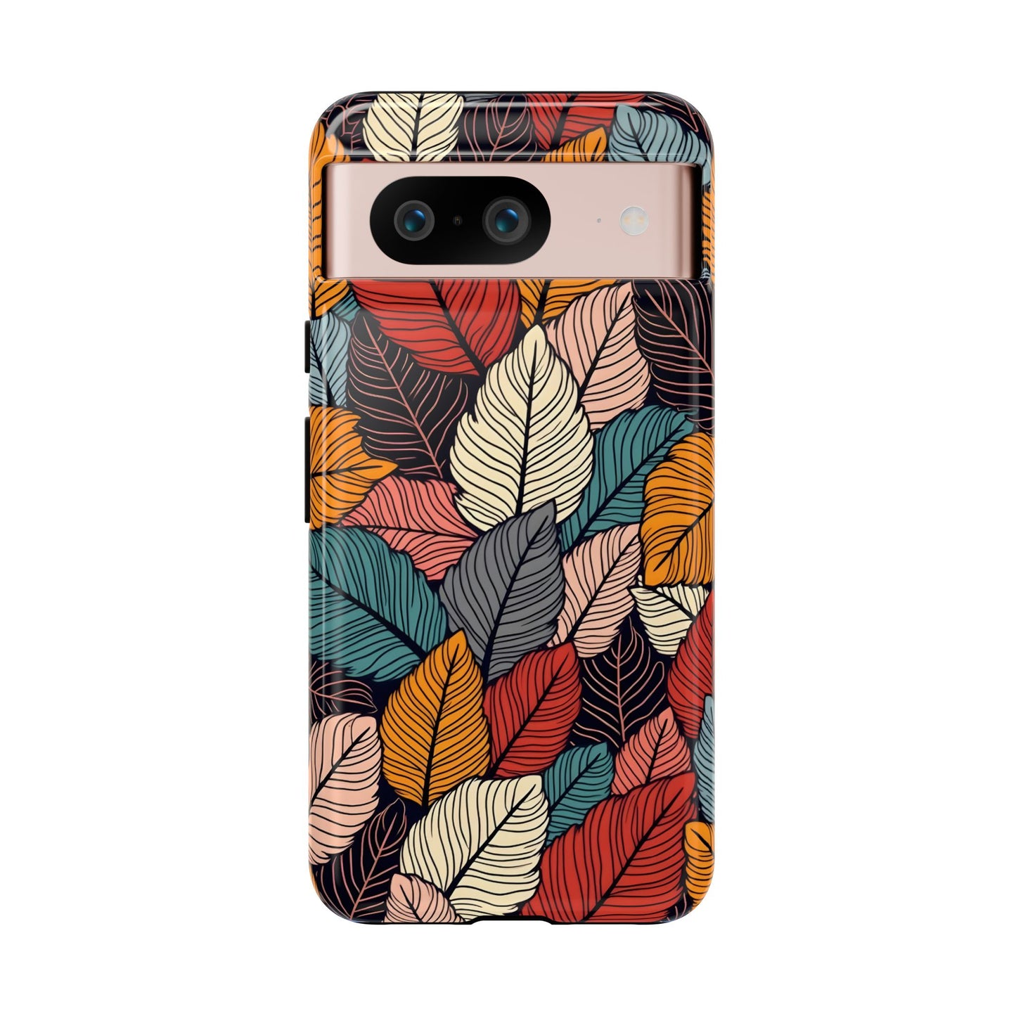 Colorful Abstract Leaves Pattern Design