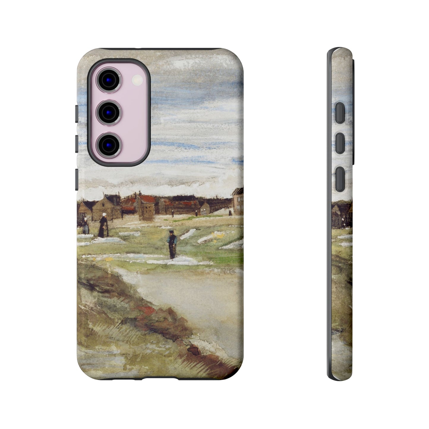 Van Gogh Village Painting Phone Case - iPhone, Samsung, Pixel - Art Print Cover, Gift for Art Lovers