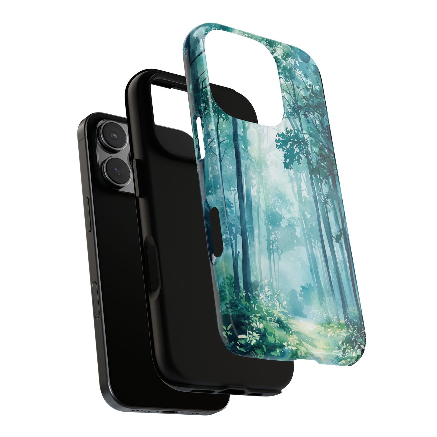 Enchanted Forest Dreamscape Watercolor Phone Case for iPhone, google Pixel & Samsung