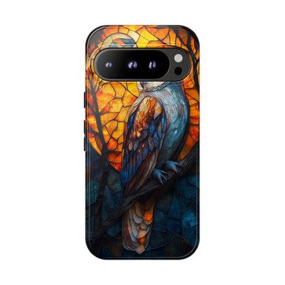 Nocturnal Wisdom – Stained Glass Owl Phone Case for iPhone, Samsung & Pixel