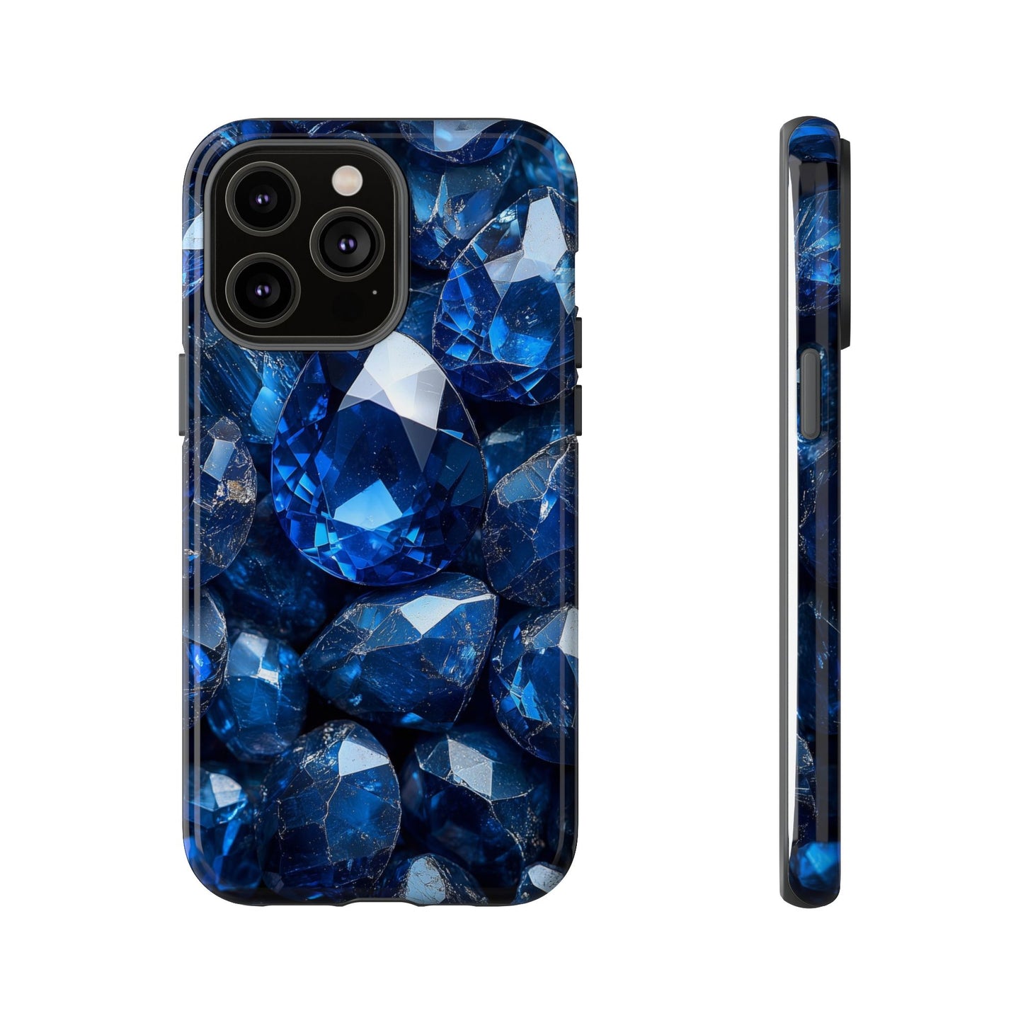 Blue Crystal Aesthetic Phone Case for iPhone, Google Pixel, Samsung