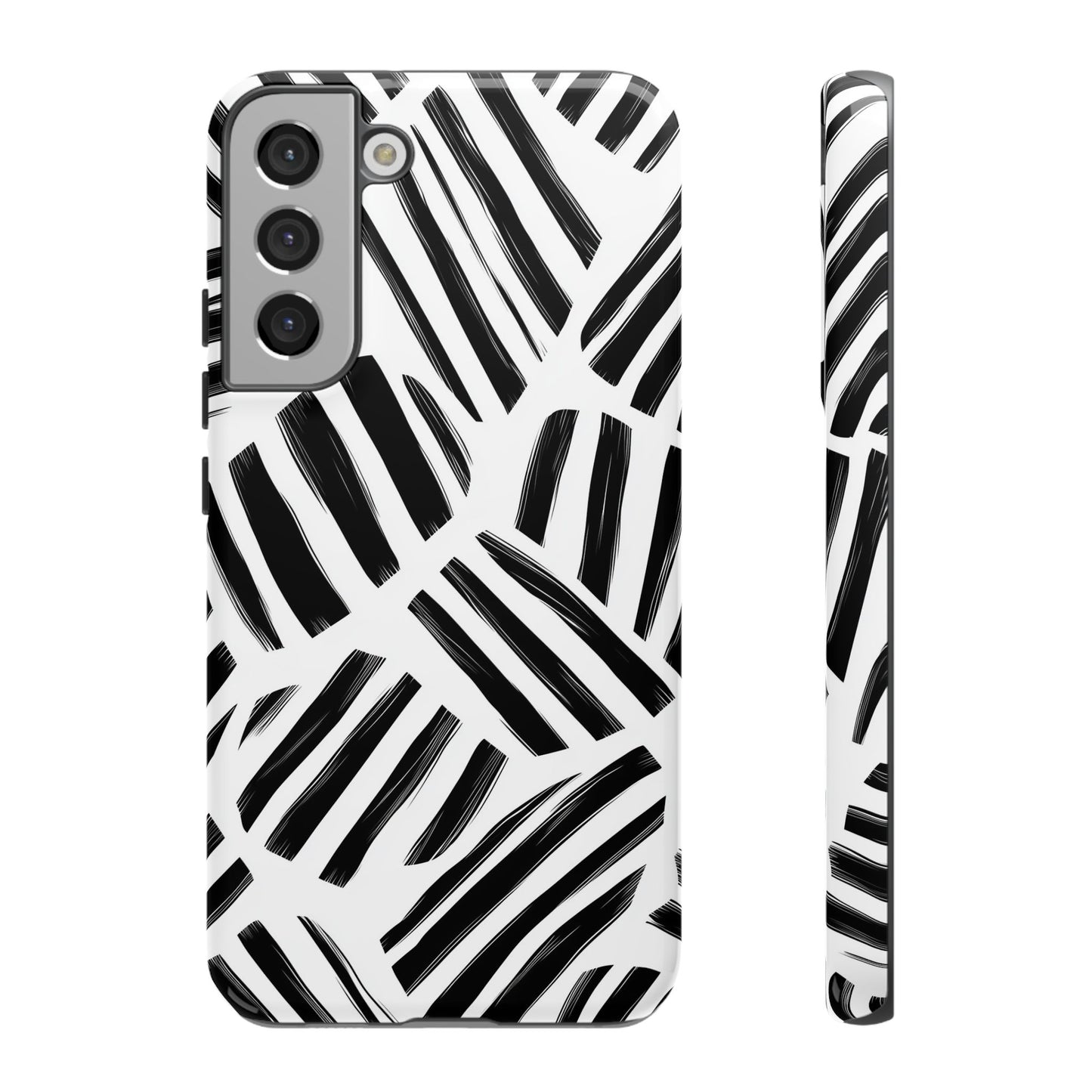 Sleek Noir Striped Phone Case for iPhone, google Pixel & Samsung