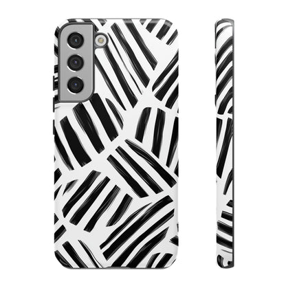 Sleek Noir Striped Phone Case for iPhone, google Pixel & Samsung