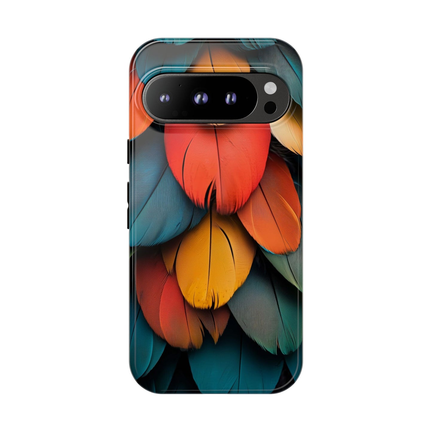 Exotic Macaw Feather Phone Case for iPhone, Samsung & Google Pixel