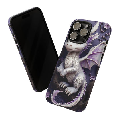 Charming Young Dragon on a Branch Phone Case Design