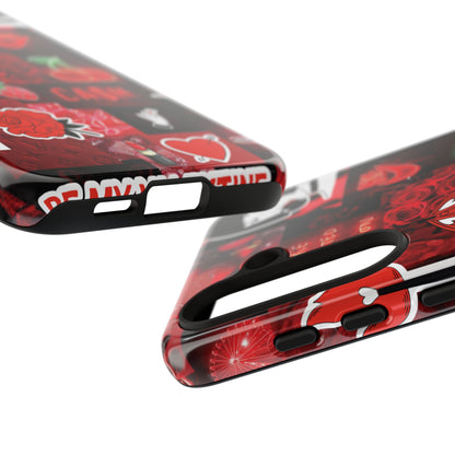 Red Pop Art Neon Vibes Phone Case