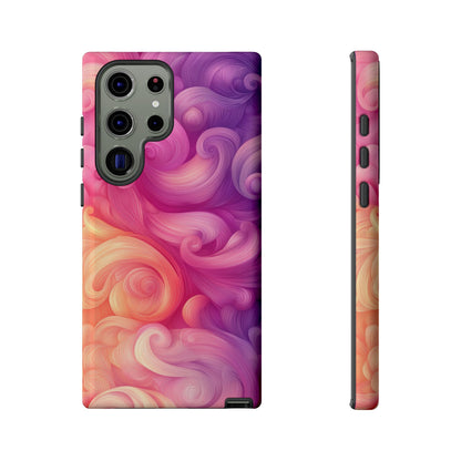 Cotton Candy Swirl Watercolor Phone Case for iPhone, google Pixel & Samsung
