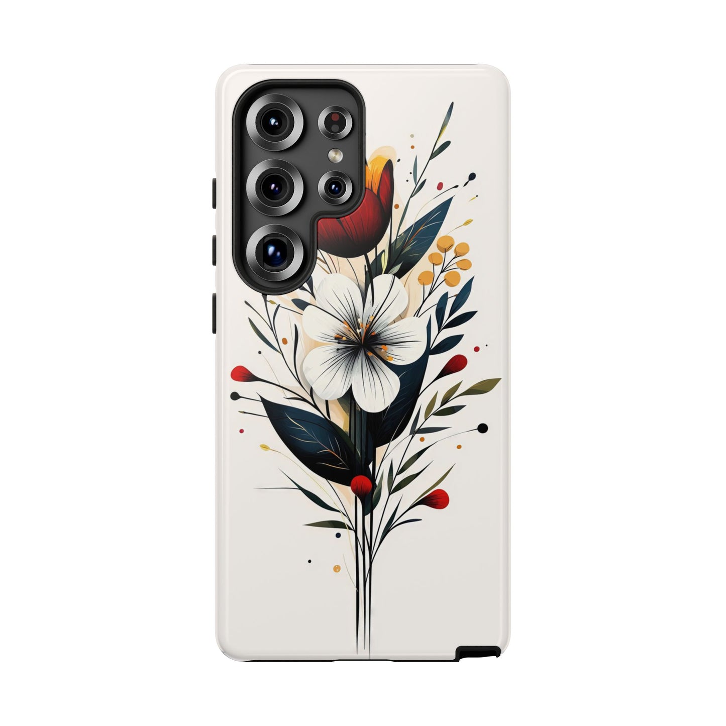 Wild Bloom – Minimal Floral Phone Case for iPhone, Pixel & Samsu