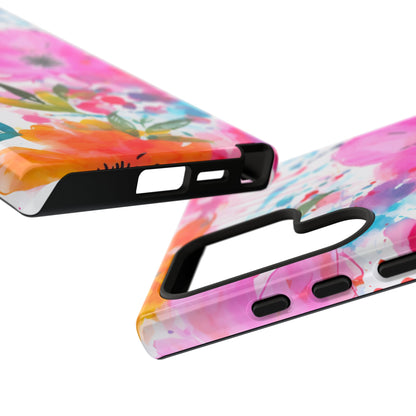 Vibrant Watercolor Floral Phone Case – Artistic & Colorful Design