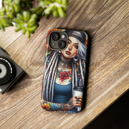 Sunflower Queen – Boho Rebel Tattoo Mobile Cover