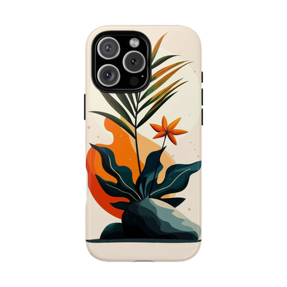 Tropical Bloom – Minimalist Nature Phone Case for iPhone, Samsung & Pixel