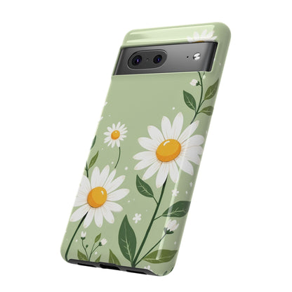 Green Floral Case, Daisy Pattern Design, Iphone Case Design, Perfect Gift For Her
