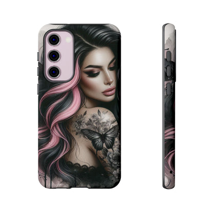 Butterfly Noir – Gothic Beauty & Inked Elegance Mobile Cover