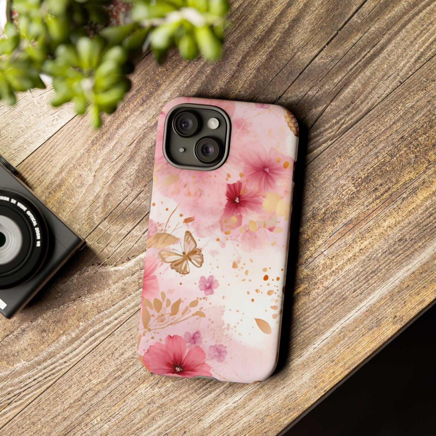 Blush Elegance Floral Mobile Case