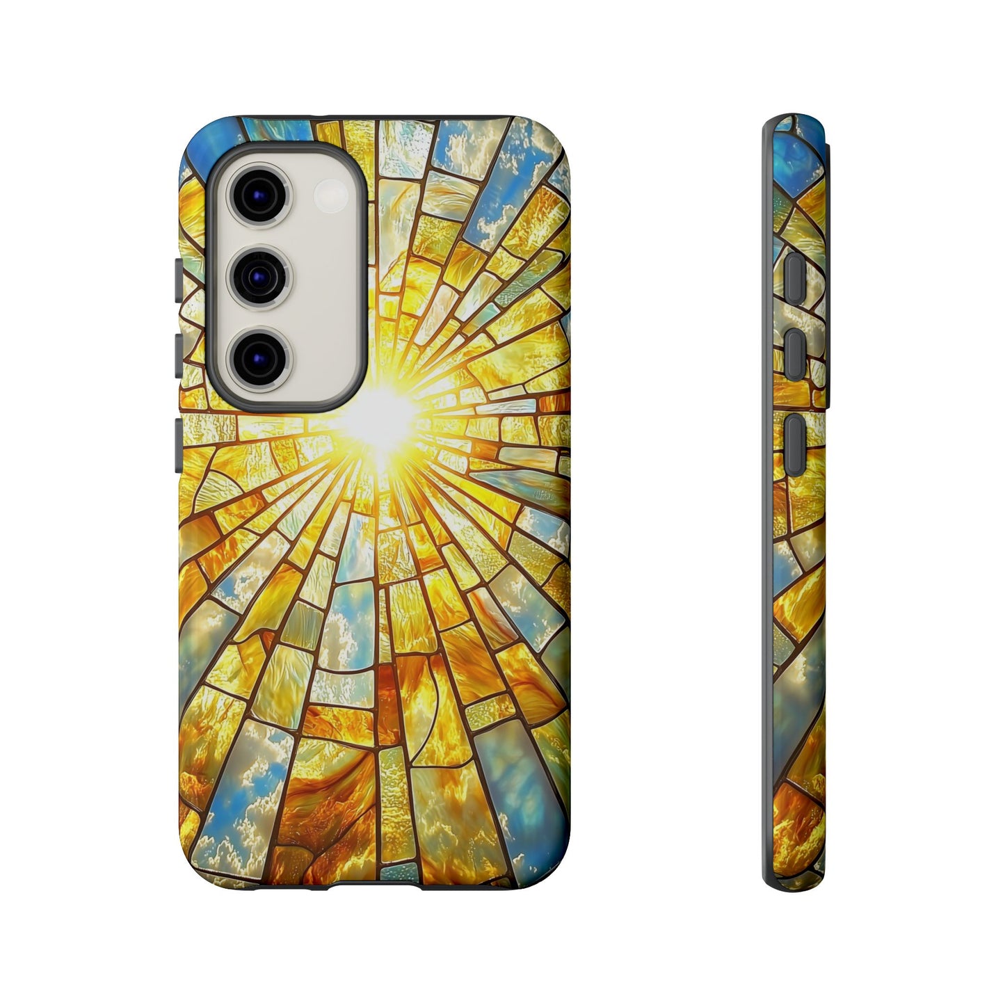 Heavenly Light – Radiant Sunburst Phone Case for iPhone, Samsung & Pixel