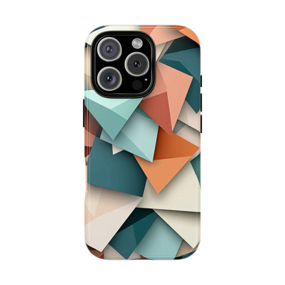 Origami Prism – Abstract Tri-Fold Geometry Phone Case – iPhone, Google Pixel, Samsung