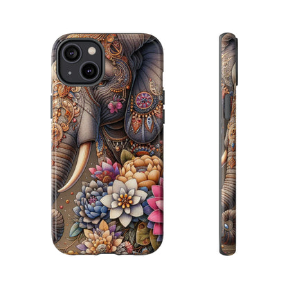 Royal Ornate Elephant Mobile Cover – Luxurious Bohemian Art