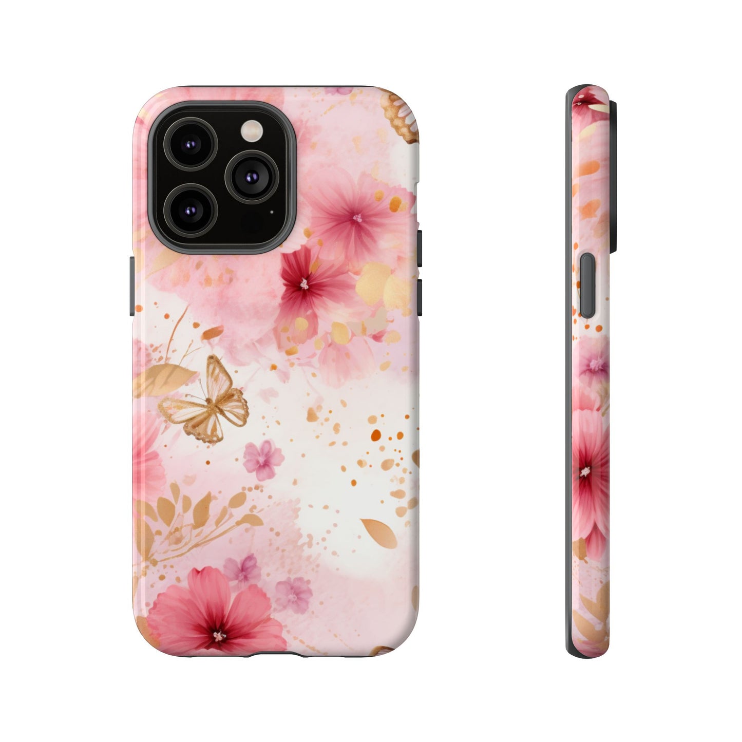 Blush Elegance Floral Mobile Case