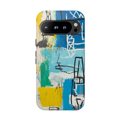 Artistic Phone Case – Jean-Michel Basquiat Graffiti Art - iPhone, Samsung & Google Pixel Cover - Artistic Painting Case,  Art Lover Gift