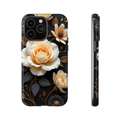 Elegant 3D Floral Design, Botanical Phone Case design for Iphone.