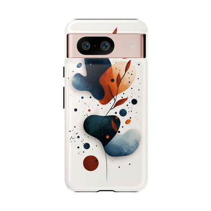Celestial Bloom – Minimal Abstract Phone Case for iPhone, Samsung & Pixel