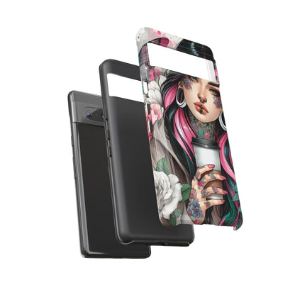 Tattooed Coffee Lover Art Mobile Case