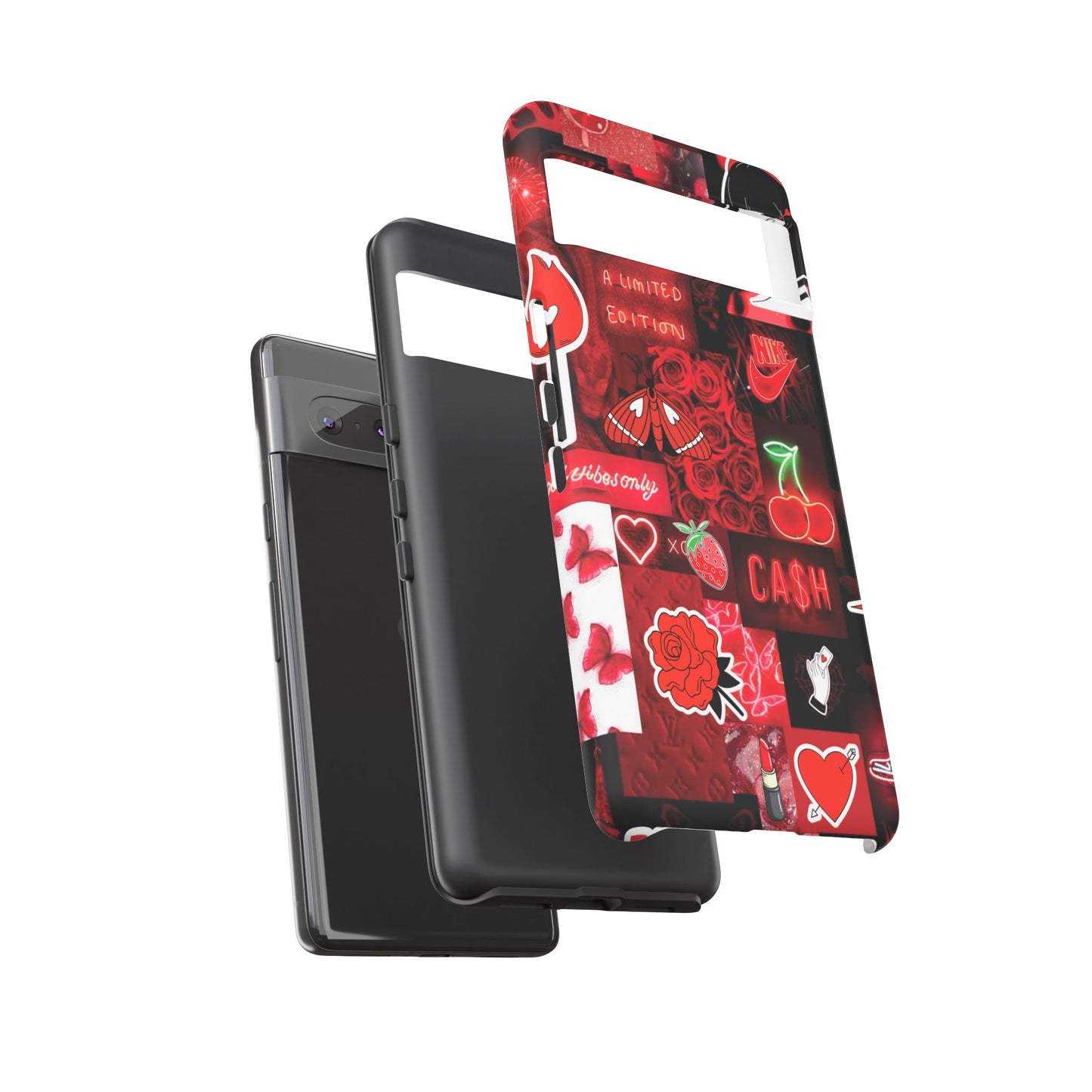 Red Pop Art Neon Vibes Phone Case
