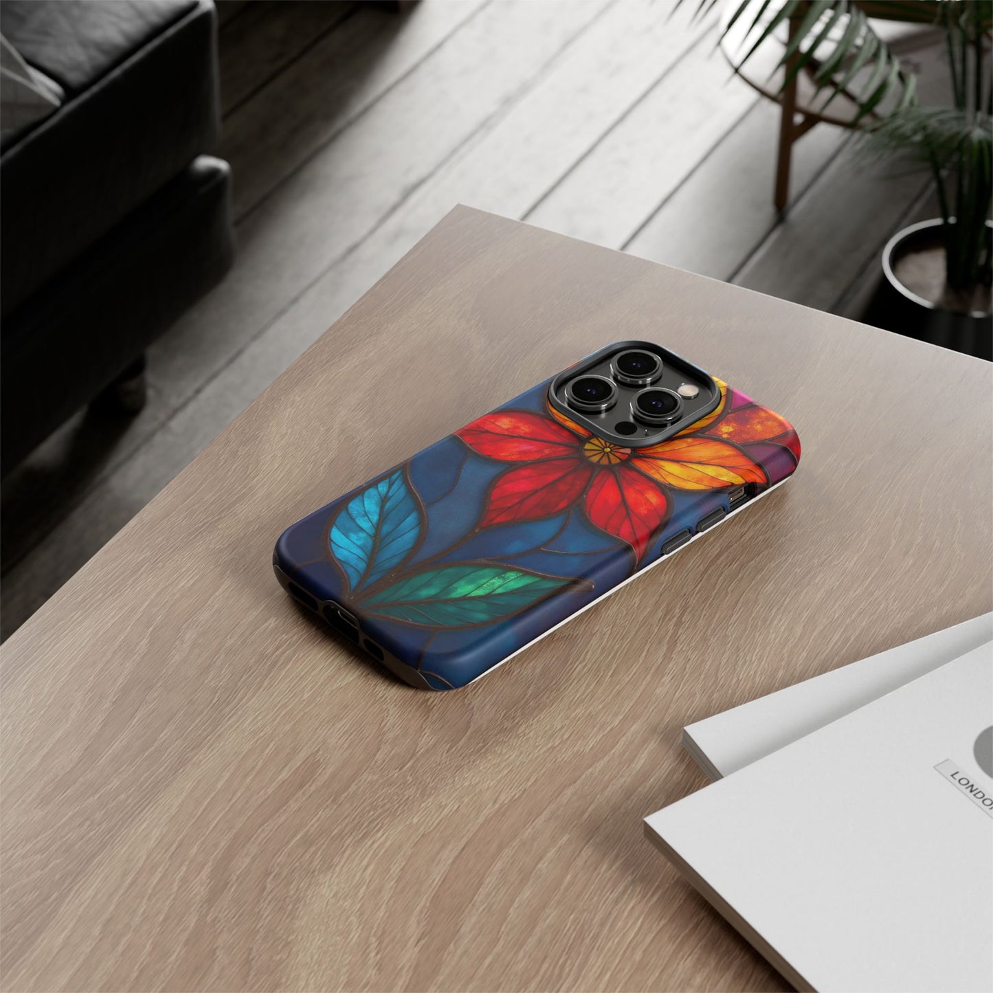Radiant Blossom: Red and Orange Floral Elegance