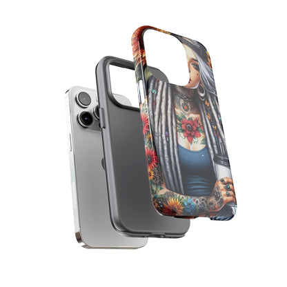 Sunflower Queen – Boho Rebel Tattoo Mobile Cover