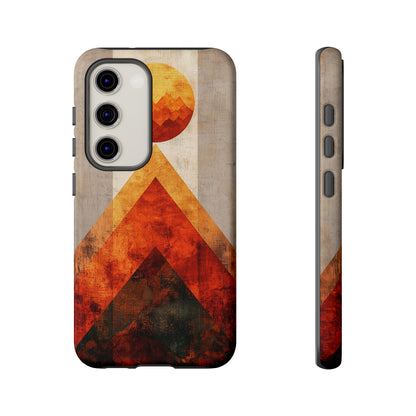 Boho Sun & Peaks Geometric Phone Case for iPhone, Pixel & Samsung