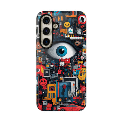 Contemporary Art Phone Case – Basquiat Graffiti Cover - iPhone, Samsung & Google Pixel Cover - Artistic Painting Case,  Art Lover Gift