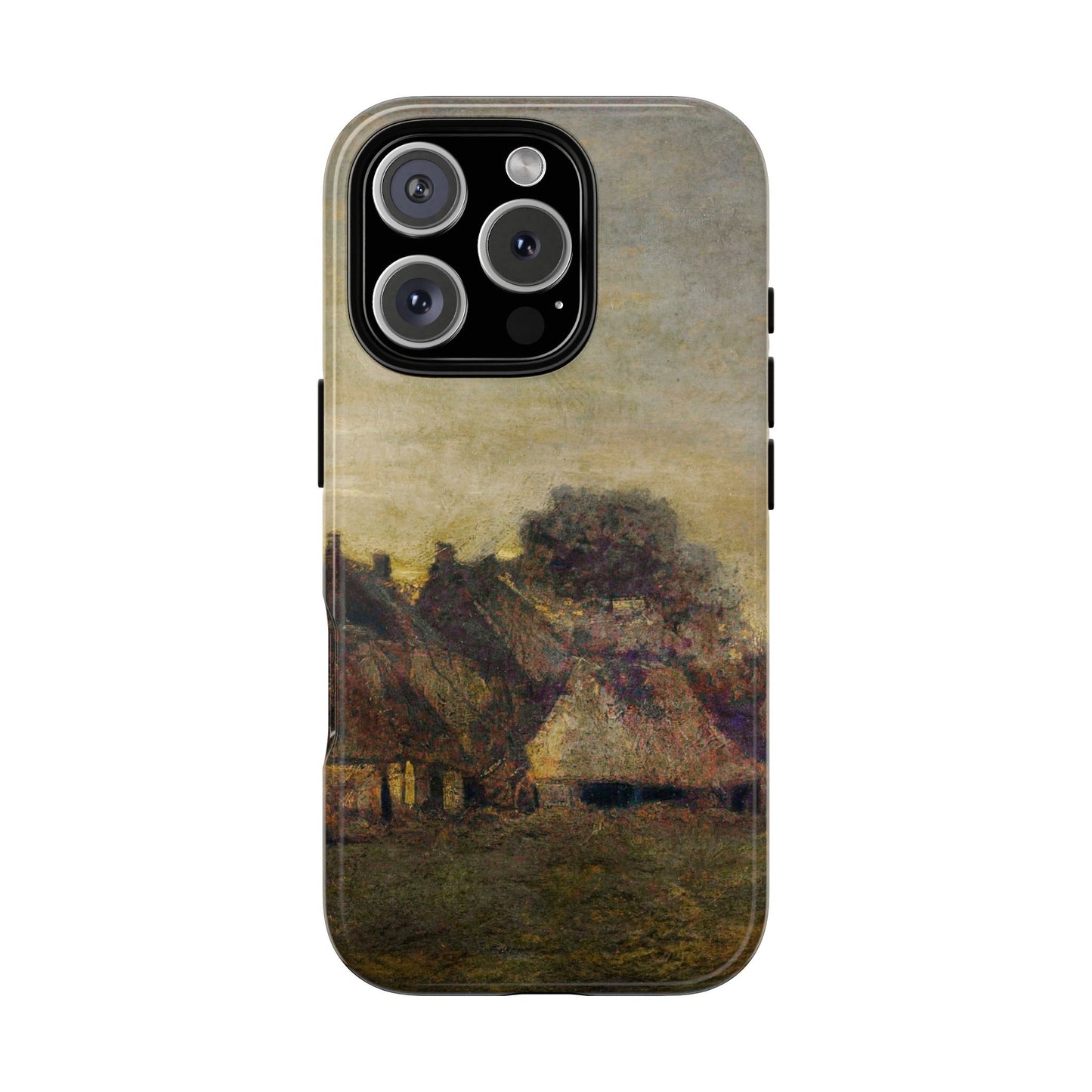 Van Gogh Village Painting Phone Case - iPhone, Samsung, Pixel - Artistic Starry Night Cover, Gift for Art Lovers