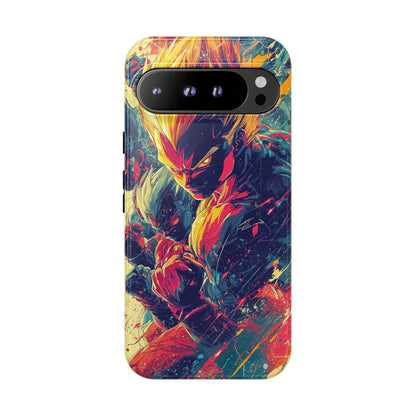 Saiyan Fury | Anime Warrior Power Surge | Comic Style Dragon Battle Phone Case for iPhone, Samsung & Pixel