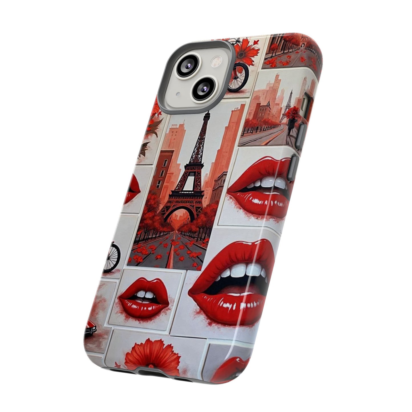 Red Lips & Eiffel Tower Phone Case